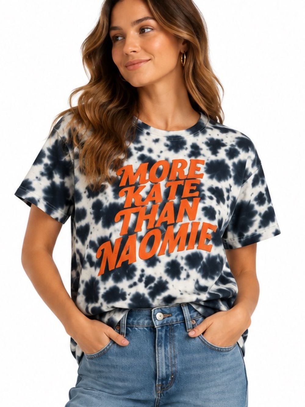 ELEVENPARIS NWT More Kate Than Naomie Graphic Tee M Y2K Supermodel Slogan